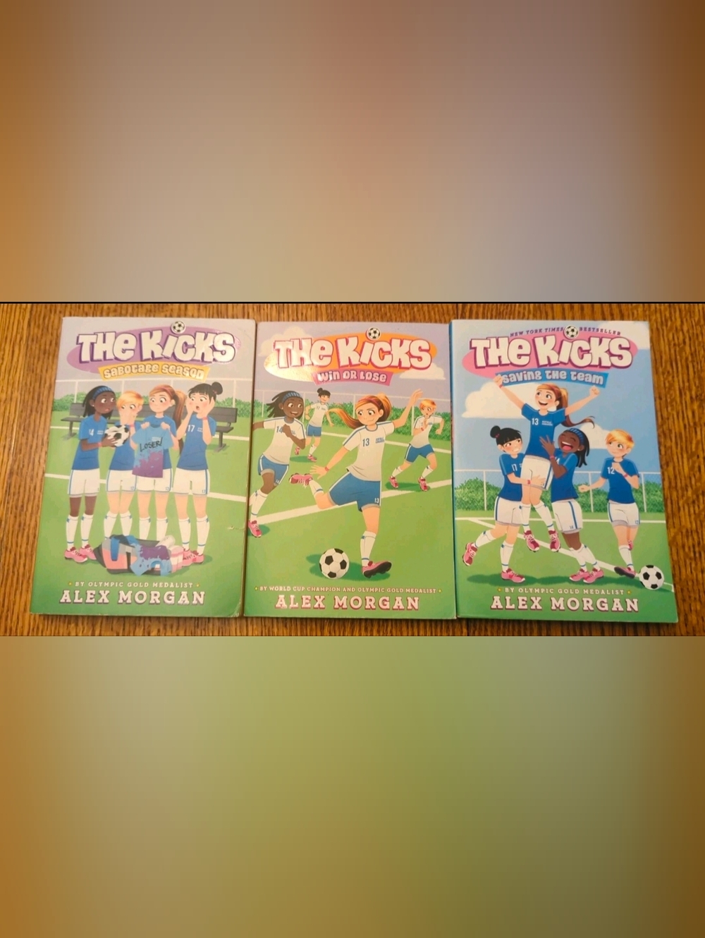 The Kicks- Lot of 3- Paperback Books by Alex Morgan- Sabotage Season and More